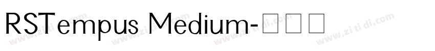 RSTempus Medium字体转换